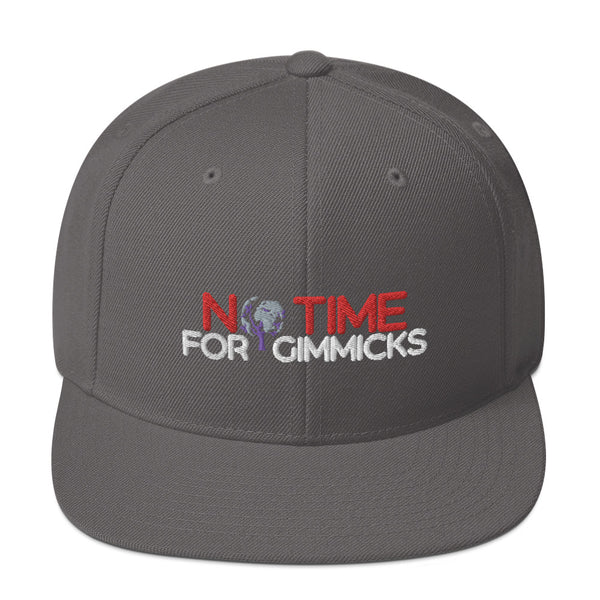 No Time For Gimmicks Snapback Hat Dark Version