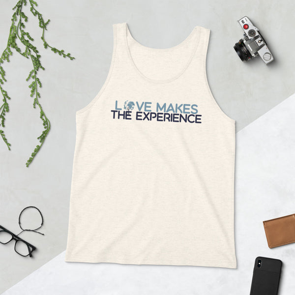 Love Makes The Experience Unisex Tank Top Light Version